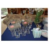 Glass Dish Set & Mikasa Dishes