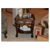 Vintage Side Table & Decor