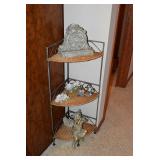 Corner Shelf Unit & Decor
