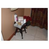 Vintage Stool & Bathroom Items