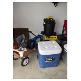 Wagon, Cooler, & Shop Vac