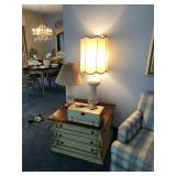 Side Table and Lamps
