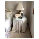 Glass Table and Lamp