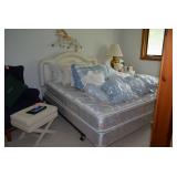 Bed, Linens, Pillows, Chair, Ottoman