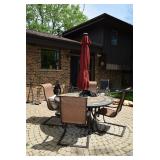 Patio Set and Umbrella