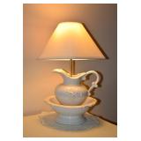 Lamp Washing Pitcher and Bowl