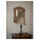 Table Lamp and Mirror