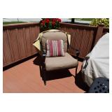 Patio Chair with Cushion and Pillow
