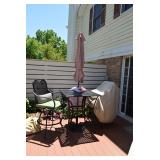 Patio Set and Umbrella