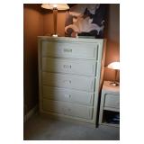 Dresser, Lamp, & Art