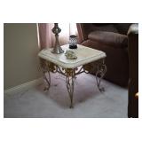 Vintage Side Table & Decor