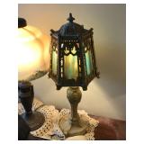 Vintage emerald lamp