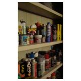 Spray paint, putty, motor oil