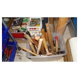 Variety of hammers, variety of tape