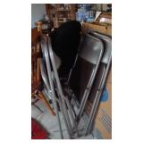 Silver folding chairs