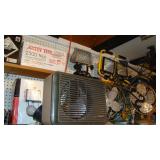 Outdoor spotlights, vintage fans, all purpose packaging film