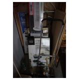 4 tier accessory shelf, floor fan