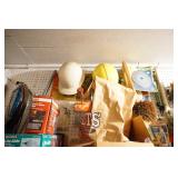 Hard hats, sensor light, elmer glue