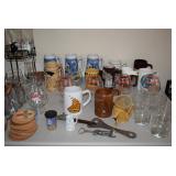 Beer steins and beer cups