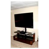Flat screen TV and TV stand