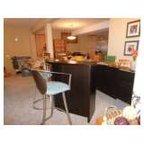 bar back bar and stools