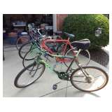 Schwinn bikes and Huffy Bikes
