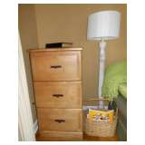 wood file cabinet