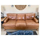 Ethan Allen Leather Couch