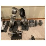 weight plates with stand