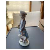 Lladro 5218 Autumn Girl Holding Doll