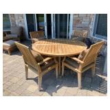 Gloster Teak Patio Table and Chairs