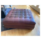 Large Leather Ottoman