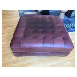 Large Leather Ottoman