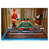 Pride Lines Ltd - Santas Little Helper  - Train Car - O Gauge - with Train Track on Wooden base - in