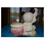 Mickey Mouse - Ceramic Planter - back and bottom - Walt Disney - bottom states Mickey Mouse  - glazi