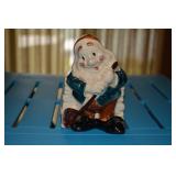 Dwarf planter- could be Disney - but no markings - paint is good - glazing is cracked