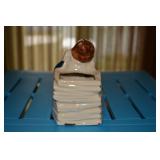 Dwarf planter- could be Disney - but no markings - paint is good - glazing is cracked