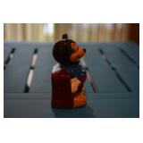 Mickey Mouse Ceramic Figurine - Mickey leaning against brick wall - - ITC on back; Walt Disney  Prod