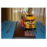 Mickey Mouse Tencennial Metal Train Car - Pride Lines - bright yellow/ includes train track on woode