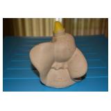 Dumbo rubber squeaky toy - yellow collar and hat - rubber in excellent condition, but squeaker is mi