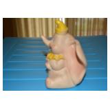 Dumbo rubber squeaky toy - yellow collar and hat - rubber in excellent condition, but squeaker is mi