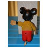 Mickey Mouse -rubber head; cloth body -  filled with woodchips- Walt Disney Productions-stock# 02231