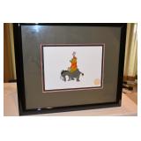 Winnie the Pooh & Eeyore - Winnie the Pooh & the Blustery Day,  Custom framed & sealed, 1968, The Wa