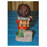 Goebel Boy hitchhiker, # embossed on bottom is 11 024 - 14, 1977, Goebel W Germany, Paris 3 Painted 