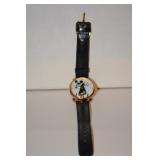 Mickey Mouse - Pop Art version of Mickey Mouse - gold case, Disney on face, black band lightly used,