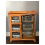 Storage cabinet with baskets