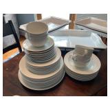 Crate and Barrel White Dish Set