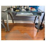 Glass and Metal Desk