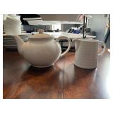 Coffee pot and creamer