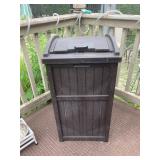 Suncast Trash Hideway Resin Garbage Can 